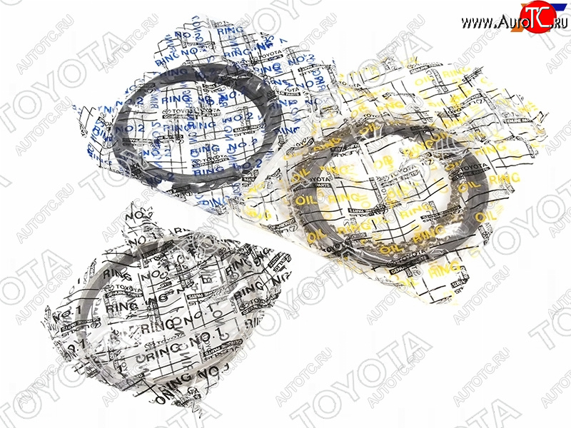 36 649 р. Кольца поршневые (ремонтные) TOYOTA LAND CRUISER 200 07- 2UZ (+0,5) TOYOTA 13013-50162  с доставкой в г. Воронеж