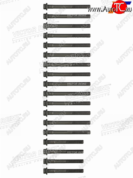 4 099 р. Комплект болтов ГБЦ TOYOTA 2L#T3L5L 90  (18 штук) VICTOR REINZ 14-55000-01  с доставкой в г. Воронеж