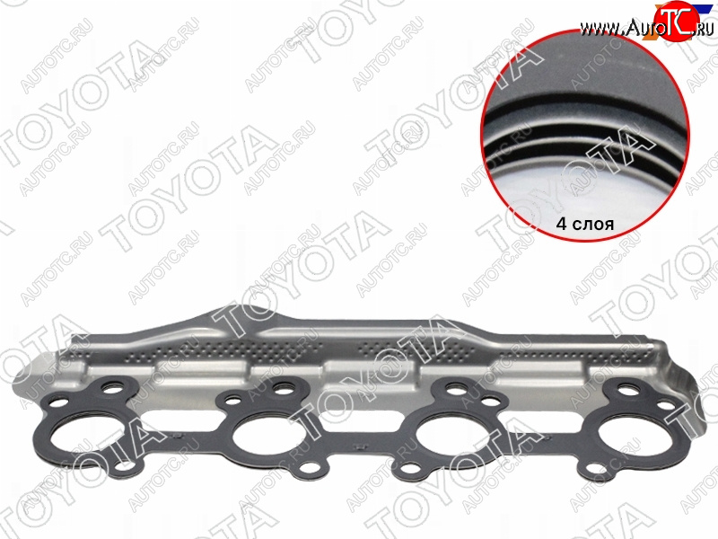 4 949 р. Прокладка выпускного коллектора TOYOTA LAND CRUISER 100,200 2UZFE 05- (правая) TOYOTA 17173-50030  с доставкой в г. Воронеж
