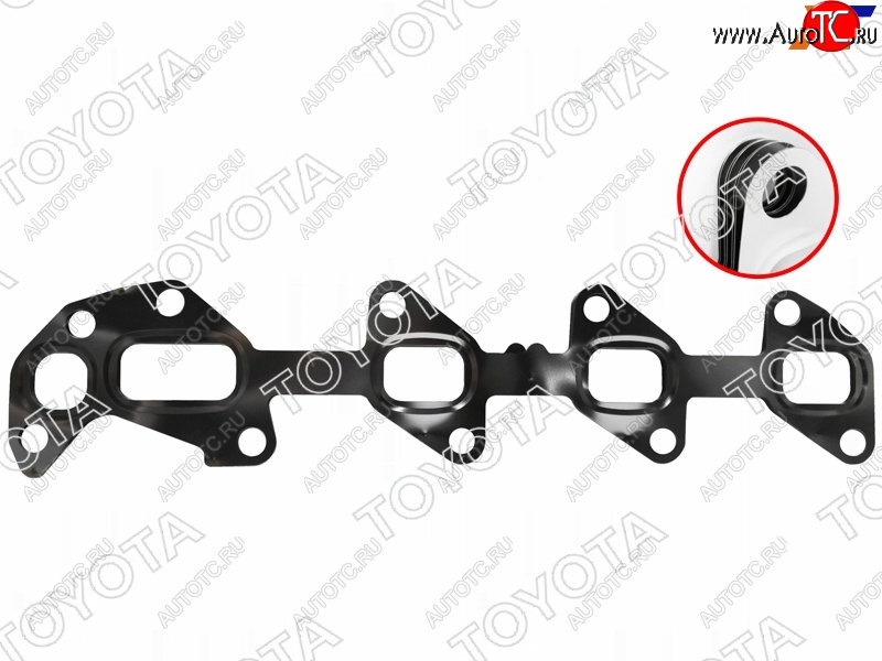 3 999 р. Прокладка выпускного коллектора 1VDFTV RH LAND CRUISER J7#J20#LEXUS LX450D 15- TOYOTA 17173-51020  с доставкой в г. Воронеж