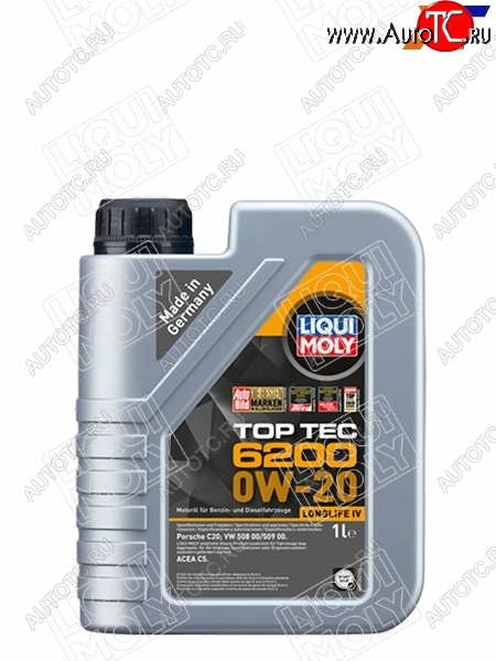 2 699 р. Масло моторное LIQUI MOLY Top Tec 6200 0W-20 C5 1л LIQUI MOLY 20787  с доставкой в г. Воронеж