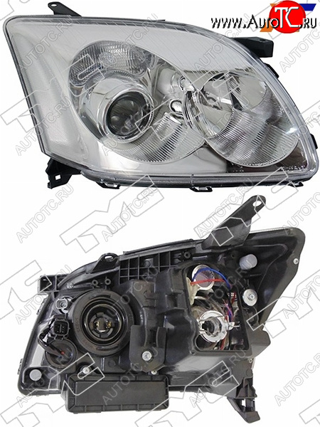 11 299 р. Фара правая (под корректор, Евросвет) TYC Toyota Avensis T250 седан дорестайлинг (2003-2006)  с доставкой в г. Воронеж