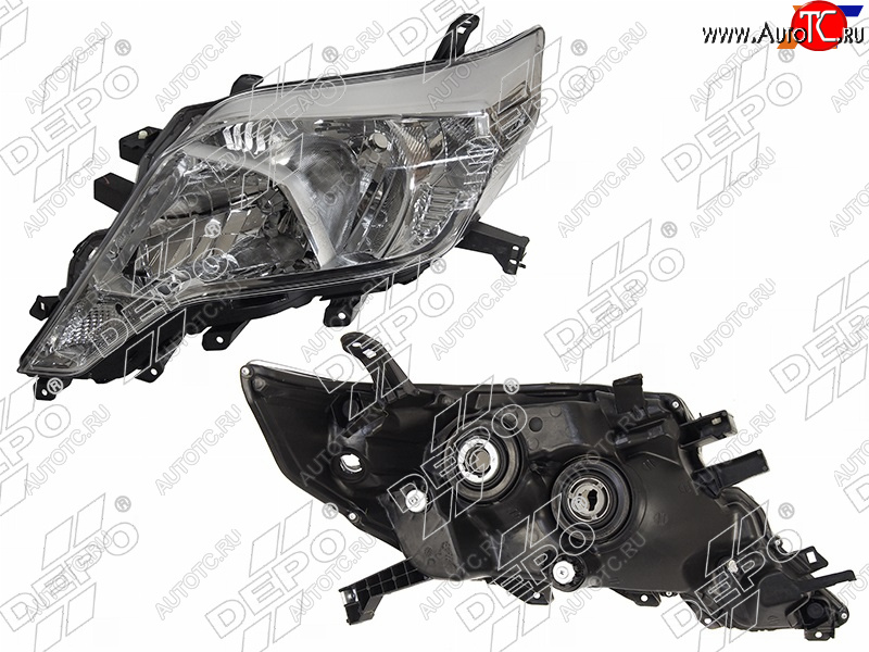 10 249 р. Фара TOYOTA LAND CRUISER PRADO 150 13-17 LH галоген, под корректор (Евросвет)                        DEPO 212-11Y2L-LD-EM  с доставкой в г. Воронеж