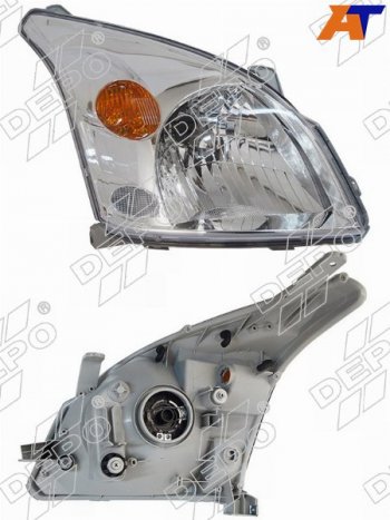 12 999 р. Фара Toyota Land Cruiser Prado (J120) 02-09 (Справа Галоген под электрокорректор) DEPO 212-11D7R-LD-EM  с доставкой в г. Воронеж. Увеличить фотографию 1