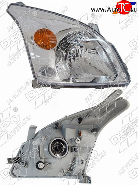 12 999 р. Фара Toyota Land Cruiser Prado (J120) 02-09 (Справа Галоген под электрокорректор) DEPO 212-11D7R-LD-EM  с доставкой в г. Воронеж