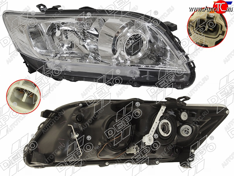13 799 р. Фара TOYOTA RAV4 10-13 RH (Евросвет) DEPO 212-11Q9R-LD-EM  с доставкой в г. Воронеж