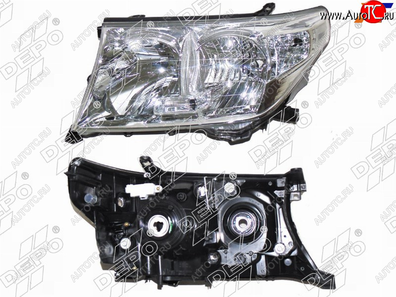 9 299 р. Фара TOYOTA LAND CRUISER 200 07-11 LH под электрокорректор, не ксенон (Евросвет)                     DEPO 212-11M1L-LD-EM  с доставкой в г. Воронеж