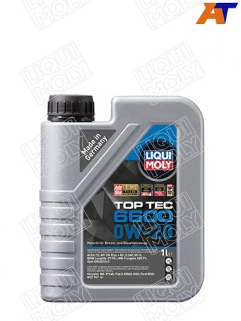 2 379 р. Масло моторное LIQUI MOLY Top Tec 6600 0W-20 SPC5C6 GF-6A 1л LIQUI MOLY 21410  с доставкой в г. Воронеж. Увеличить фотографию 1