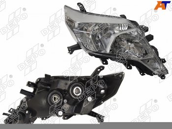 9 299 р. Фара TOYOTA LAND CRUISER PRADO 150 13-17 RH галоген, под корректор (Евросвет)                        DEPO 212-11Y2R-LD-EM  с доставкой в г. Воронеж. Увеличить фотографию 1