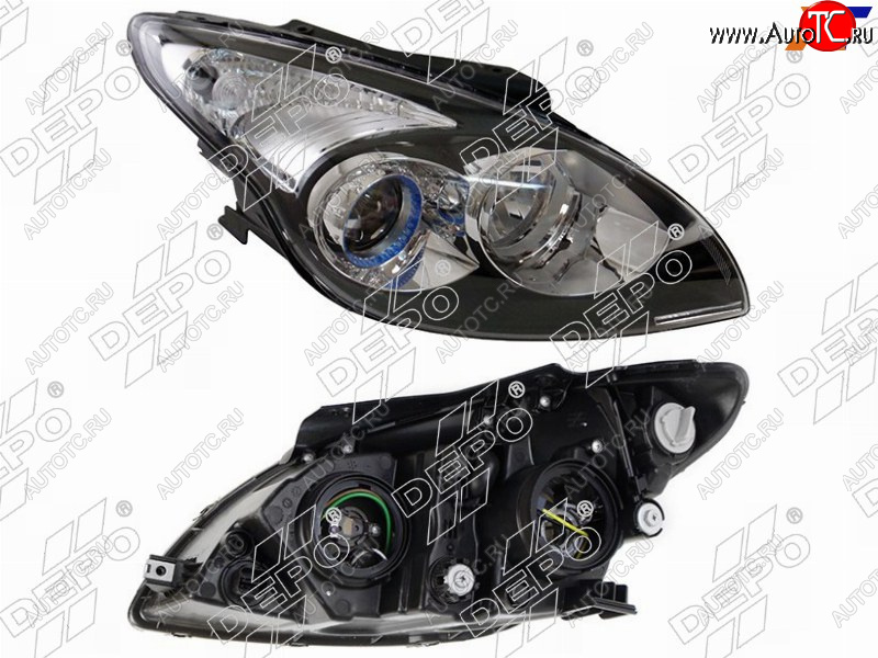 15 699 р. Фара Hyundai i30 07-12 (Спереди Справа) DEPO 221-1154R-LDEM2  с доставкой в г. Воронеж