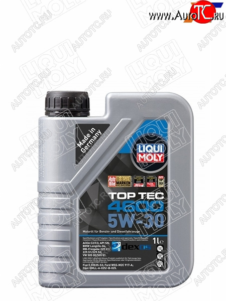 1 939 р. Масло моторное LIQUI MOLY Top Tec 4600 5W-30 SNC2C3 1л                                             LIQUI MOLY 2315  с доставкой в г. Воронеж