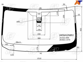 6 999 р. Стекло лобовое (Датчик дождя) FUYAO BMW 5 серия F11 дорестайлинг, универсал (2009-2013)  с доставкой в г. Воронеж. Увеличить фотографию 1