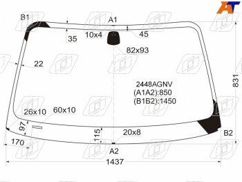 5 449 р. Стекло лобовое BMW 1-Series 04-13 FUYAO 2448AGNV  с доставкой в г. Воронеж. Увеличить фотографию 1