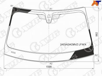 12 249 р. Стекло лобовое (Камера Датчик дождя Молдинг) BMW X5 18-  X7 18- XYG 2493AGACMVZ LFW/X  с доставкой в г. Воронеж. Увеличить фотографию 1