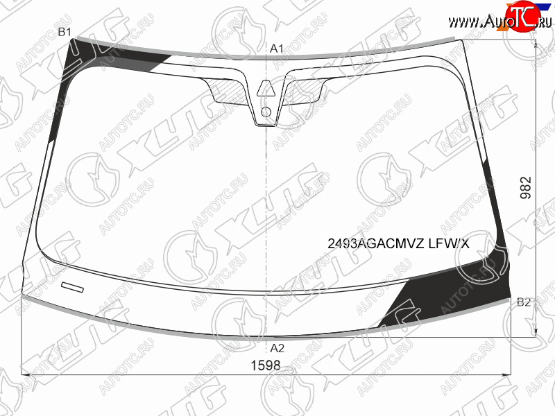 12 249 р. Стекло лобовое (Камера Датчик дождя Молдинг) BMW X5 18-  X7 18- XYG 2493AGACMVZ LFW/X  с доставкой в г. Воронеж