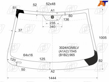 7 449 р. Стекло лобовое Chevrolet Captiva 06-15  Opel Antara 06-15  Daewoo Winstorm 06-10  Saturn Vue 07-1 FUYAO 3024AGNBLV  с доставкой в г. Воронеж. Увеличить фотографию 1