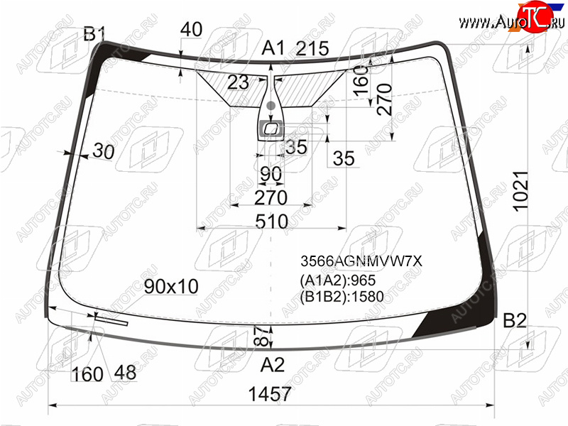 8 499 р. Стекло лобовое (Датчик дождя Молдинг) Ford Focus 04-11  Focus RS 09-11  Focus ST 05-10 FUYAO 3566AGNMVW7X  с доставкой в г. Воронеж