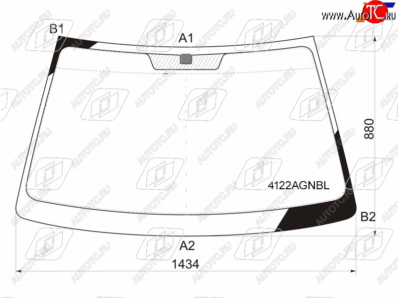 5 849 р. Стекло лобовое Hyundai Elantra 00-09  Avante 00-06                                                  FUYAO 4122AGNBL  с доставкой в г. Воронеж