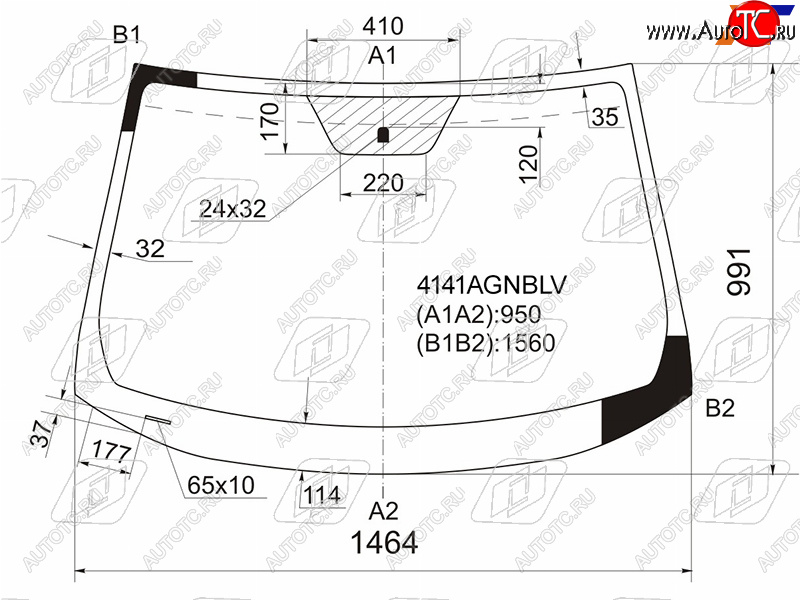 5 999 р. Стекло лобовое Hyundai ix35 09-15  Tucson 09-15 FUYAO 4141AGNBLV  с доставкой в г. Воронеж