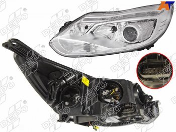 30 699 р. Фара FORD FOCUS III 11-15 LH под ксенон,ДХО, c корректором                                           DEPO 431-11A7LMLDHEM  с доставкой в г. Воронеж. Увеличить фотографию 1