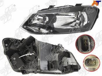 10 349 р. Фара VW POLO 10-20 LH 4D с корректором                                                               DEPO 441-11G9LMLDEM2  с доставкой в г. Воронеж. Увеличить фотографию 1