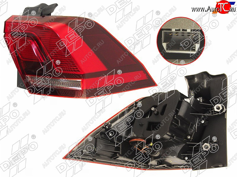 13 449 р. Фонарь задний VW TIGUAN 16- RH LED                                                                   DEPO 441-19AMR-WE  с доставкой в г. Воронеж