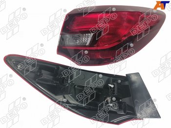 6 999 р. Фонарь задний Opel Astra 12-15 (Справа 4D SED) DEPO 442-1982R-UE  с доставкой в г. Воронеж. Увеличить фотографию 1