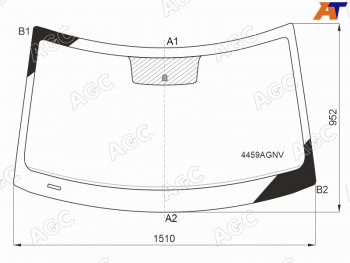 14 699 р. Стекло лобовое KIA SOUL 19-                                                                          AGC 4459AGNV  с доставкой в г. Воронеж. Увеличить фотографию 1