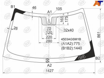 6 599 р. Стекло лобовое (Датчик дождя) LADA 2110 95-14  2111 97-14  2112 99-09  Priora 07-18 BOR 4503AGSM1B  с доставкой в г. Воронеж. Увеличить фотографию 1