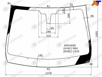 7 299 р. Стекло лобовое LADA XRAY 15-  XRAY Cross 18- SISECAM 4591AGN  с доставкой в г. Воронеж. Увеличить фотографию 1
