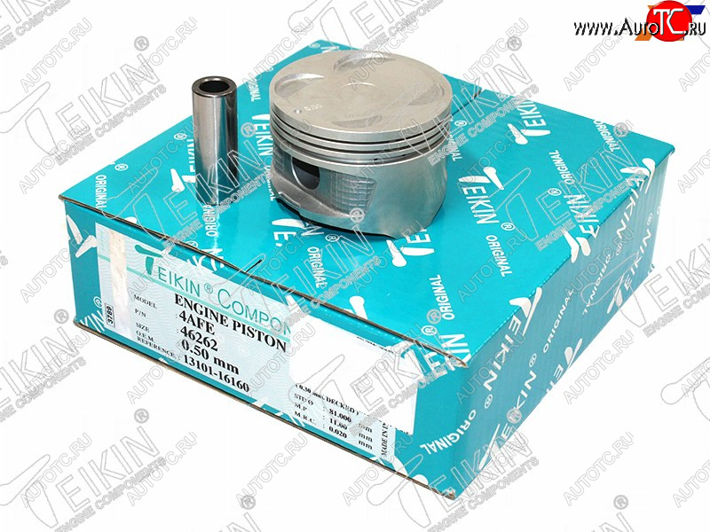 4 099 р. Поршни (к-т 4 шт) TOYOTA CARINACOROLLASPACIOLVNCRETRNMRNSPRINTER 4AFE 95- TEIKIN 46262 050  с доставкой в г. Воронеж