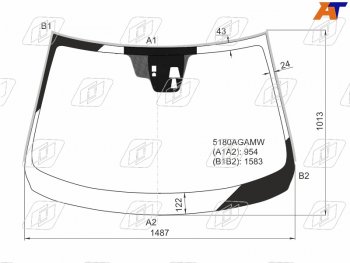 9 299 р. Стекло лобовое (Две камеры Датчик дождя Молдинг) Mazda 6 12- FUYAO 5180AGNCMW  с доставкой в г. Воронеж. Увеличить фотографию 1