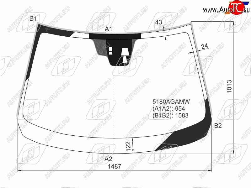 9 299 р. Стекло лобовое (Две камеры Датчик дождя Молдинг) Mazda 6 12- FUYAO 5180AGNCMW  с доставкой в г. Воронеж