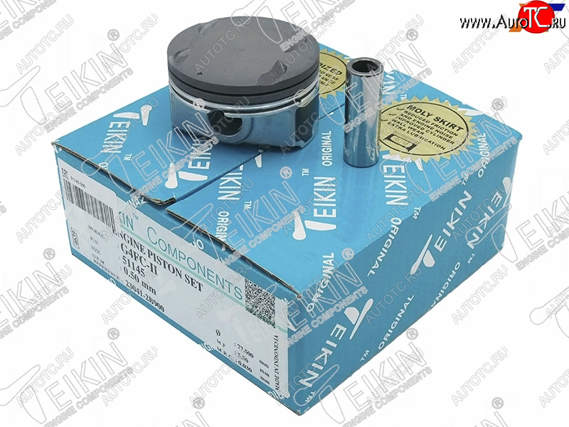 5 799 р. Поршни (к-т 4 шт) HYUNDAI SOLARISELANTRAI20I30KIA CEEDSOULCERATO 1,41,6 G4FAG4FC 10- TEIKIN 51145 050  с доставкой в г. Воронеж