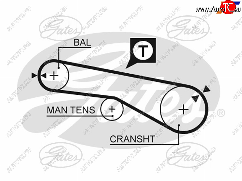 889 р. Ремень балансировочного вала HYUNDAI SONATA EF 02-SANTA FE 00-CHERY TIGGO 2.0 05-MITSUBISHI L200 GATES 5257XS  с доставкой в г. Воронеж
