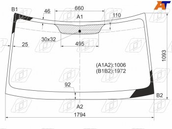 Стекло лобовое Mercedes-Benz Sprinter 06-18  Volkswagen Crafter 06-16 FUYAO 5439ACL
