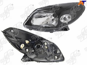13 249 р. Фара RENAULT SANDEROSANDERO STEPWAY 10-14 LH черная                                                 DEPO 551-1170L-LDEM2  с доставкой в г. Воронеж. Увеличить фотографию 1