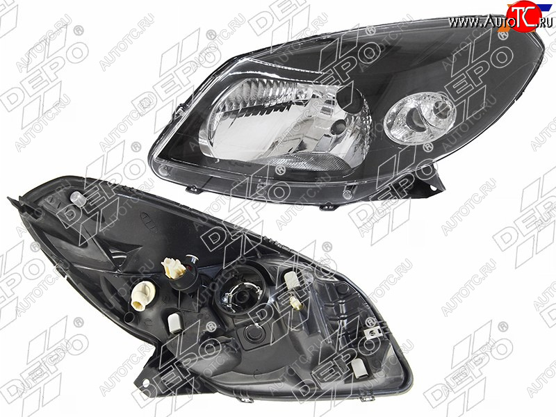 13 249 р. Фара RENAULT SANDEROSANDERO STEPWAY 10-14 LH черная                                                 DEPO 551-1170L-LDEM2  с доставкой в г. Воронеж