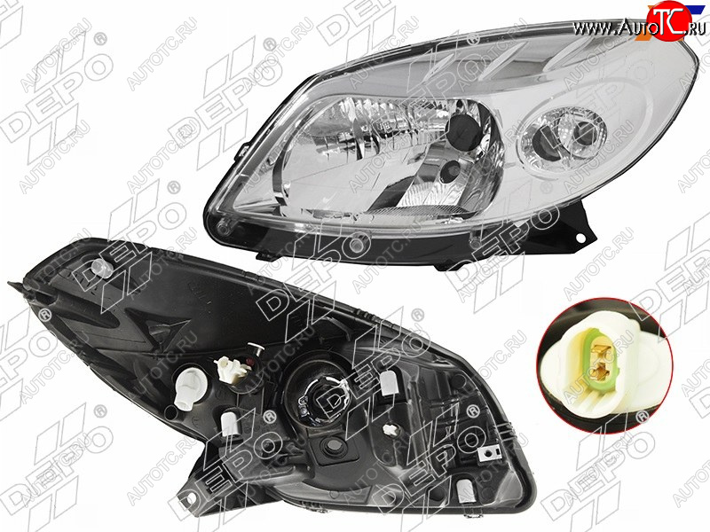 11 399 р. Фара RENAULT SANDERO 10-14 LH                                                                        DEPO 551-1170L-LDEM1  с доставкой в г. Воронеж