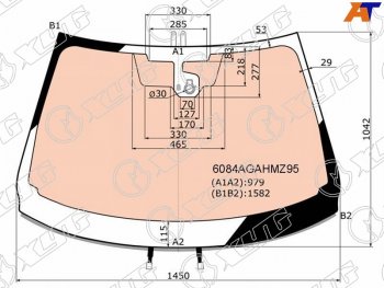 22 699 р. Стекло лобовое (Обогрев полный Датчик дождя Молдинг) Nissan Qashqai 13-22 XYG 6084AGNHMVZ95 LFW/W/X  с доставкой в г. Воронеж. Увеличить фотографию 1