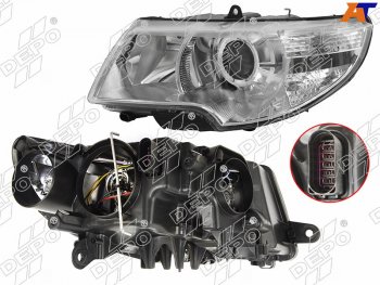 17 949 р. Фара SKODA SUPERB 08-13 LH DEPO 665-1116LMLDBEM  с доставкой в г. Воронеж. Увеличить фотографию 1