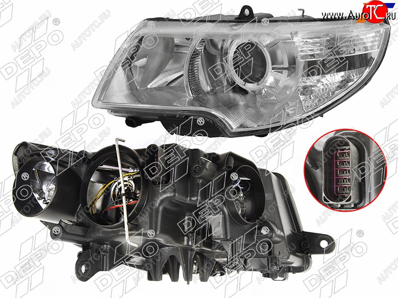 17 949 р. Фара SKODA SUPERB 08-13 LH DEPO 665-1116LMLDBEM  с доставкой в г. Воронеж