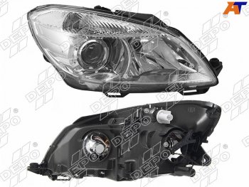12 599 р. Фара Skoda Fabia 10-15  Roomster 06-15 (Спереди Справа) DEPO 665-1121RMLD-EM  с доставкой в г. Воронеж. Увеличить фотографию 1