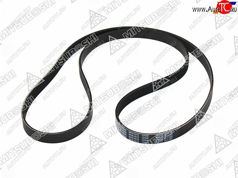 1 239 р. Ремень поликлин TOYOTA 1ZZ-FE 02-HYUNDAI iX35 2.0 09- MITSUBOSHI 6PK1670  с доставкой в г. Воронеж