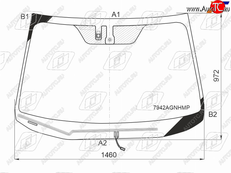 11 299 р. Стекло лобовое (Обогрев щеток Датчик дождя Молдинг) Subaru Legacy 17-19  Outback 14-21  Legacy B FUYAO 7942AGNHMP  с доставкой в г. Воронеж
