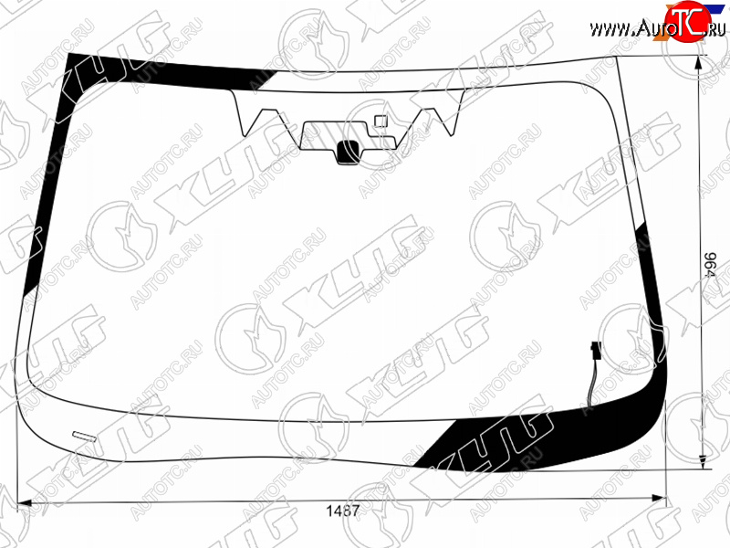 14 349 р. Стекло лобовое (Обогрев щеток Две камеры Датчик дождя) Subaru Forester 18- XYG 7944AGNCHMV LFW/H/X  с доставкой в г. Воронеж