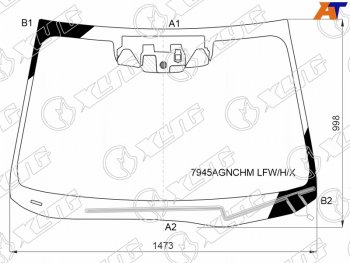 14 999 р. Стекло лобовое (Обогрев щеток Две камеры Датчик дождя) Subaru Outback 19- XYG 7945AGNCHM LFW/H/X  с доставкой в г. Воронеж. Увеличить фотографию 1