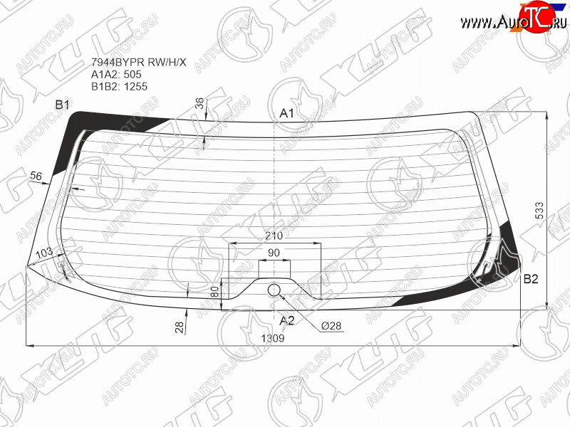10 999 р. Стекло заднее с обогревом SUBARU FORESTER SK SUV 19-                                                 XYG 7944BYPR RW/H/X  с доставкой в г. Воронеж