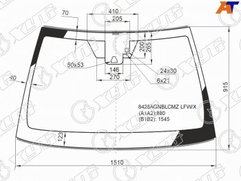 7 999 р. Стекло лобовое (Камера Датчик дождя Молдинг) Toyota Camry (XV70) 17-21  Camry UAEUSA 17-20 XYG 8428AGNBLCMZ LFW/X  с доставкой в г. Воронеж. Увеличить фотографию 1