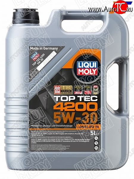 9 999 р. Масло моторное LIQUI MOLY Top Tec 4200 5W-30 NG SPC3C2 5л LIQUI MOLY 8973  с доставкой в г. Воронеж